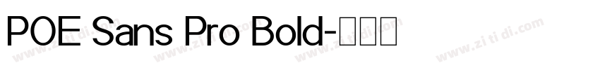 POE Sans Pro Bold字体转换